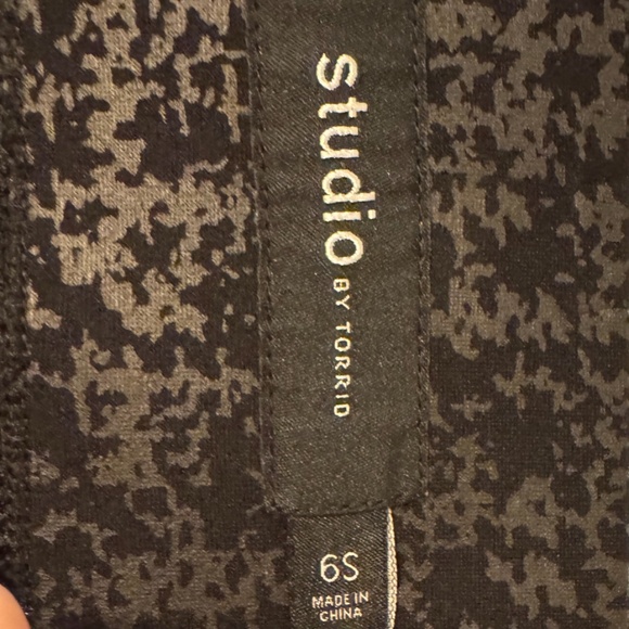 Studio by Torrid Black Houndstooth Coated Ponte Pants – pants only - Picture 7 of 9